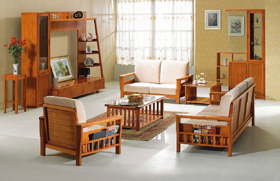 Kursi kayu model sofa