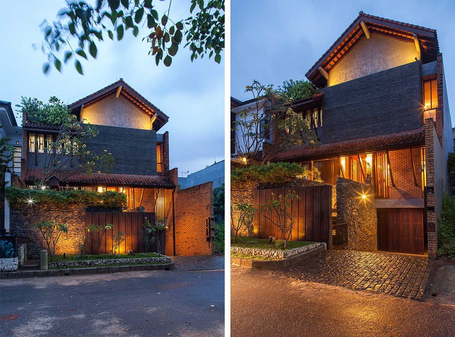 Rumah Minimalis 2 Lantai ala Korea dengan Taman Atap