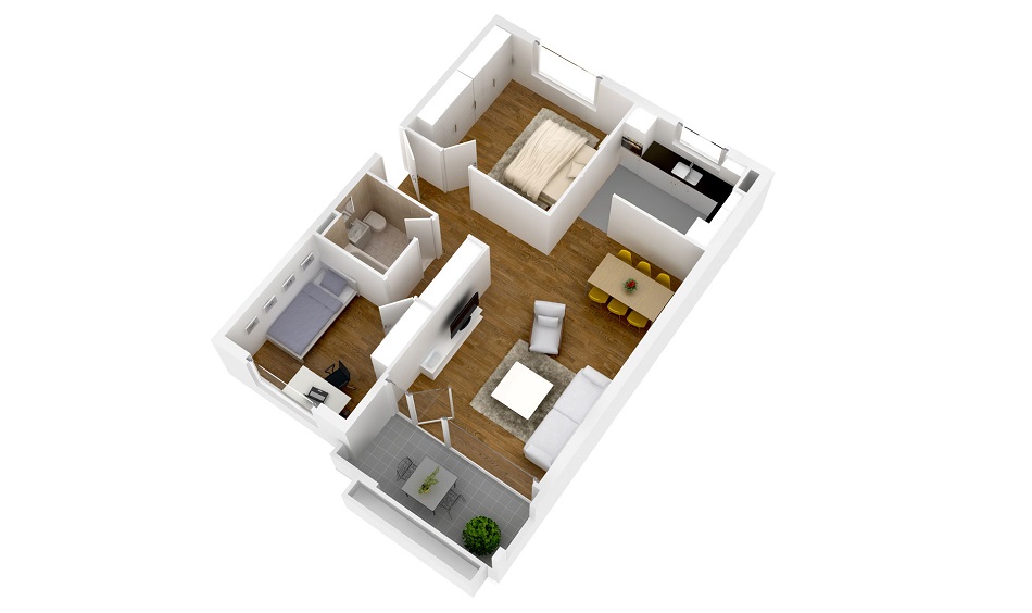 Denah Rumah Minimalis 1 Lantai Super Simple dan Sederhana