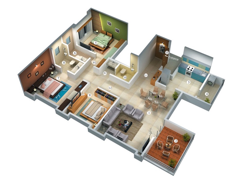 30 Desain Denah Rumah Minimalis 1 Lantai Modern 2020