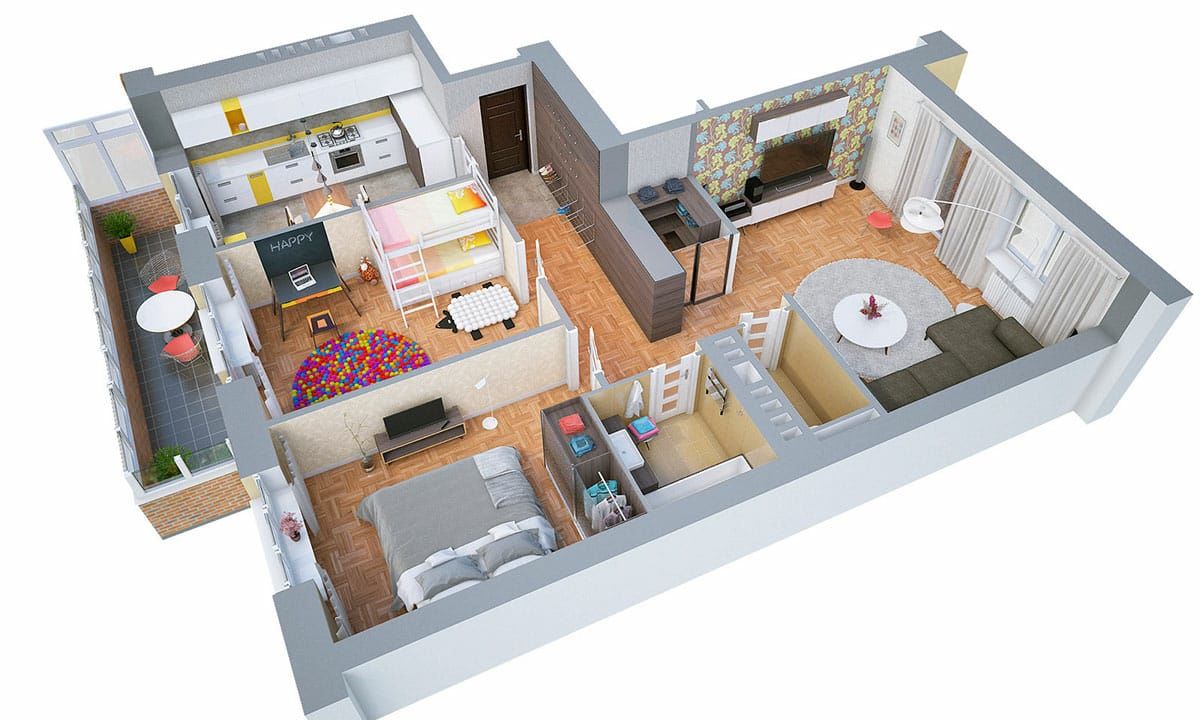 Rumah Minimalis 1 Lantai Model Apartemen