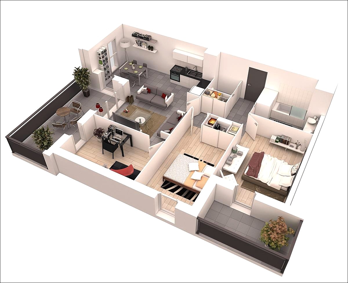 30 Desain Denah Rumah Minimalis 1 Lantai Modern 2021