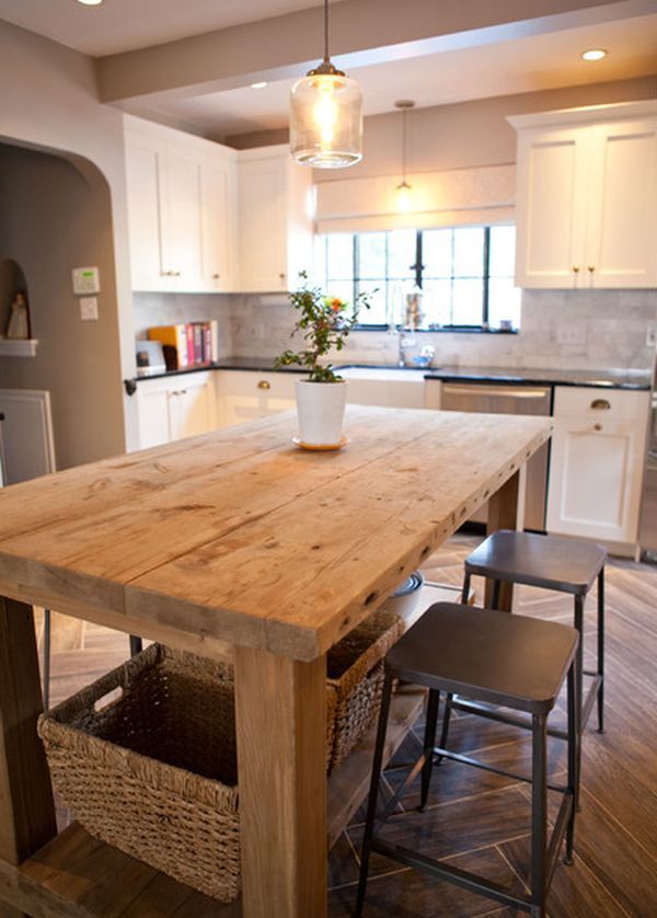 Meja dapur kayu minimalis