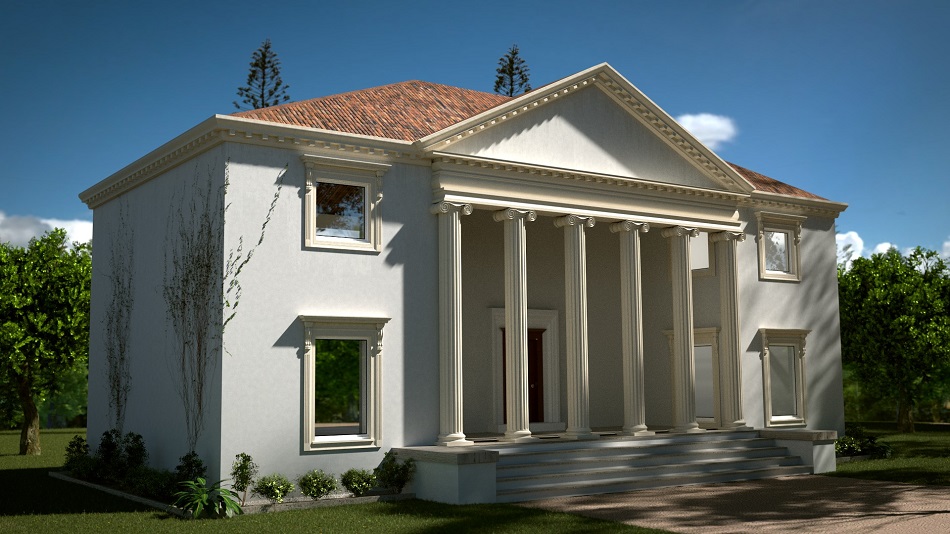 Desain Rumah Klasik Eropa Satu Lantai