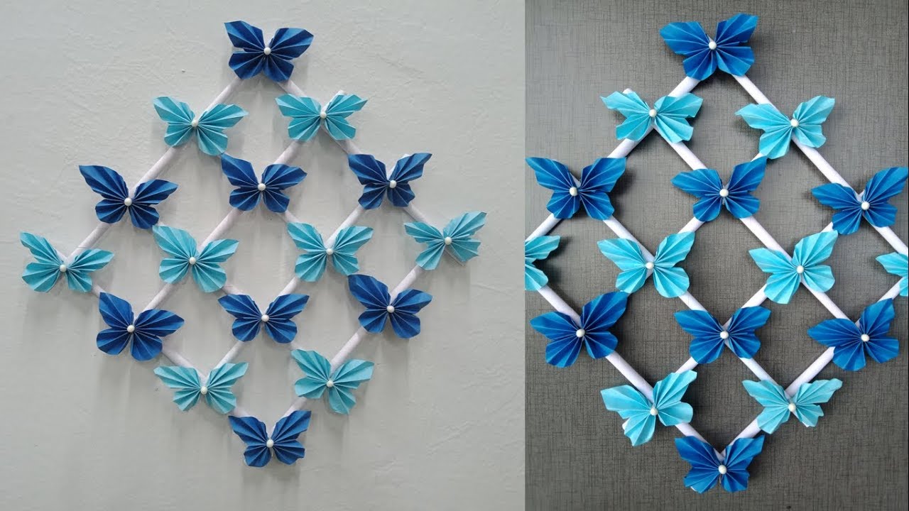 Hiasan Dinding dari Kertas Motif Kupu-kupu