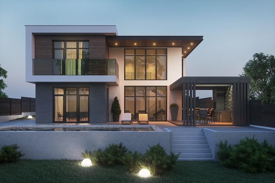 Model Rumah Minimalis 2 Lantai Tampak Depan Terbaru / Tampak Depan