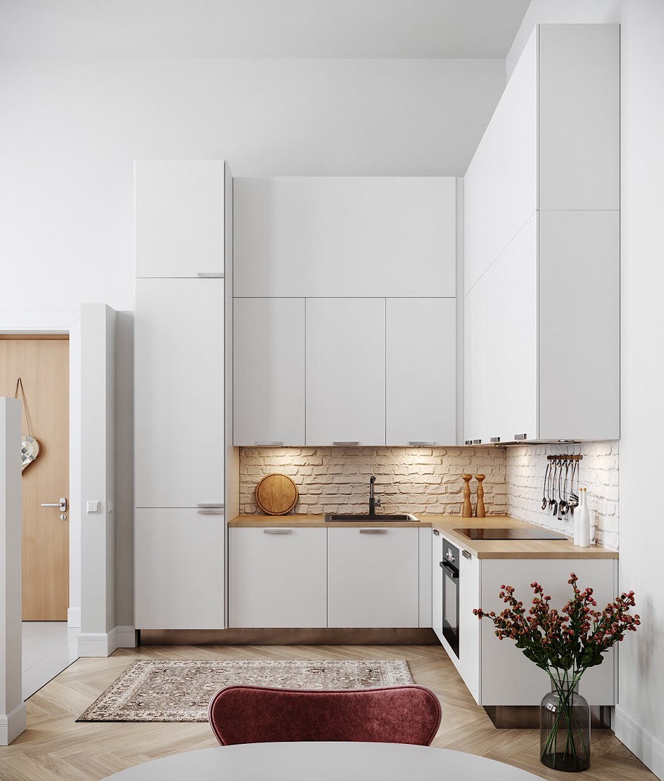 Dapur Minimalis 2x3 dengan Ekstra Storage